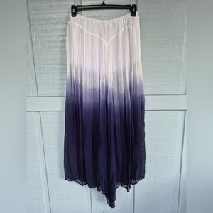 Plex Ombre Maxi Skirt  Purple/Navy Gradient Size M Coquette Girl Fairycore Boho